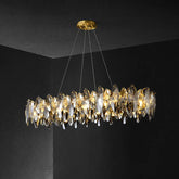 Lampadario moderno gocce cristallo Design e lusso - clowasit.com